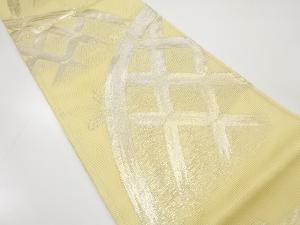 正絹　絽　光悦垣模様織り出し　夏用袋帯